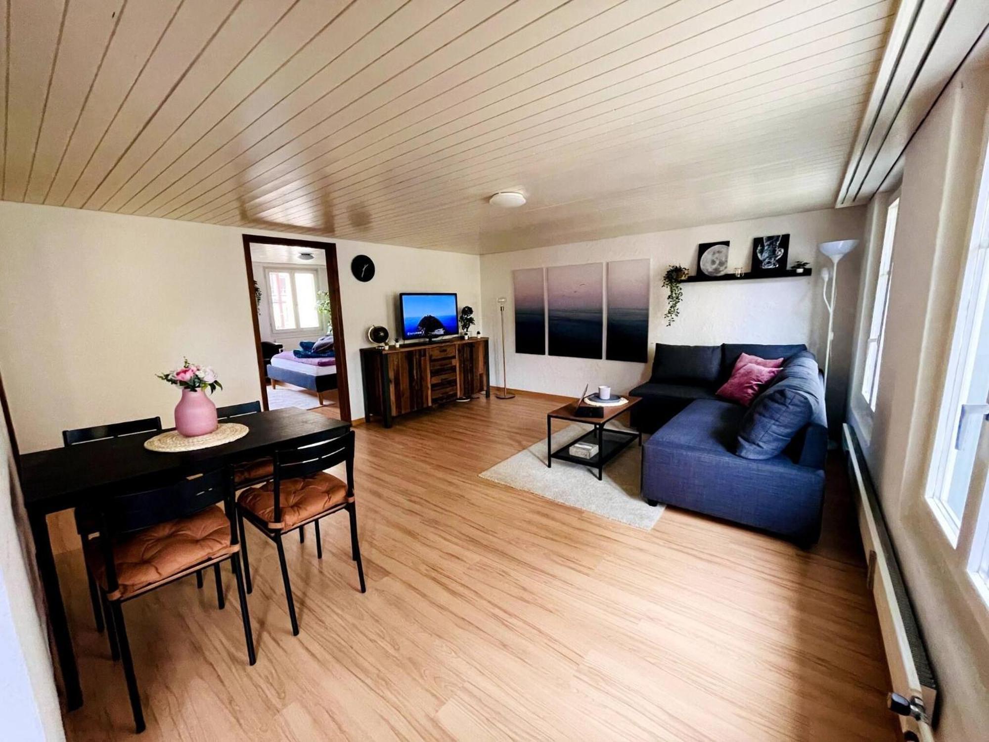 Newly Furnished Beautiful Old Building Apartment In The Center With Apple Tv Санкт Гален Екстериор снимка